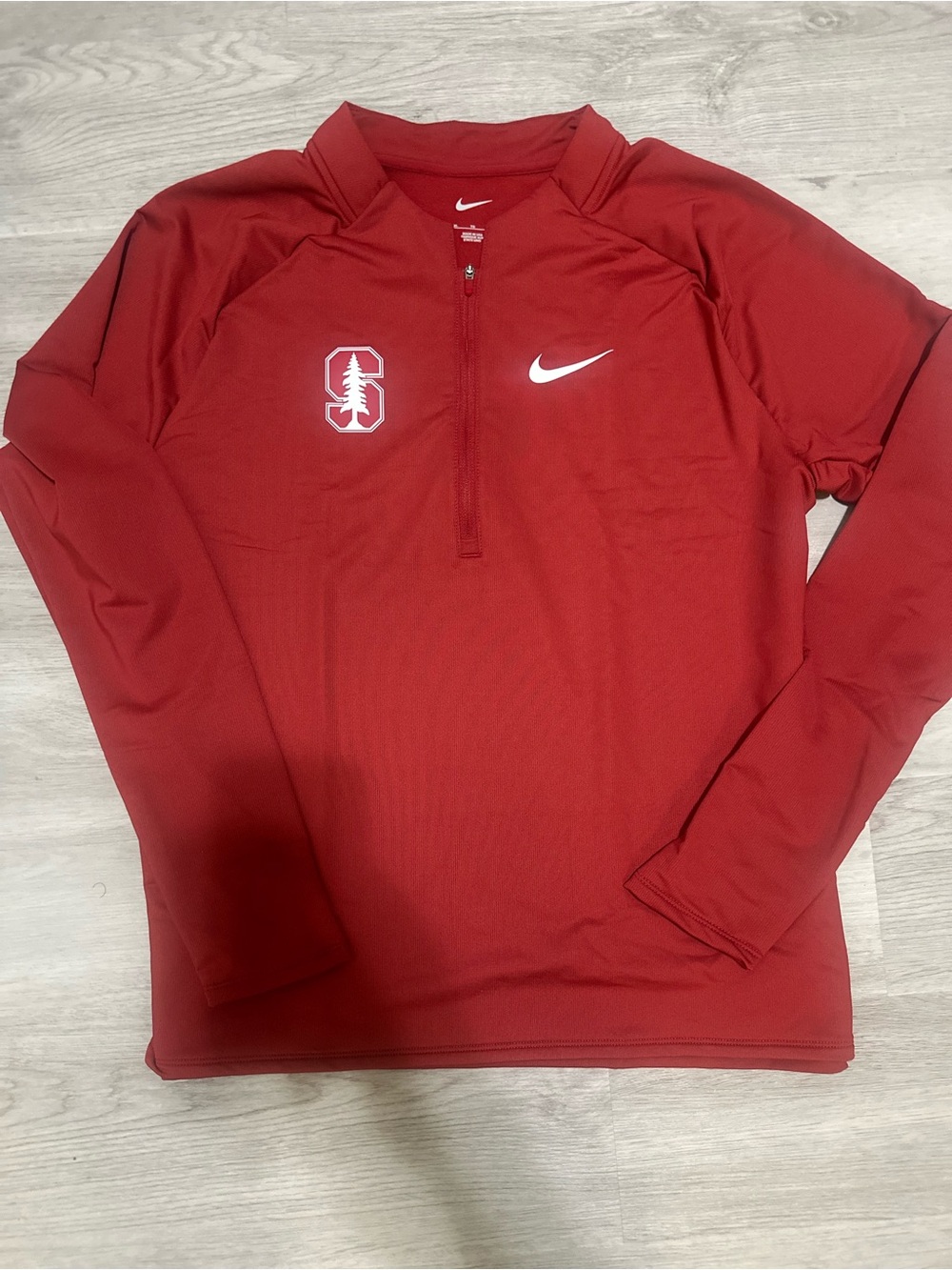 **NEW** Stanford Cardinal Nike Red 1/4 Zip Drifit Pullover sz XL